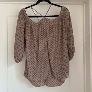 Off the shoulder strappy blouse